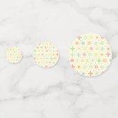 Retro Sterren Tafel Confetti (Voorkanten)