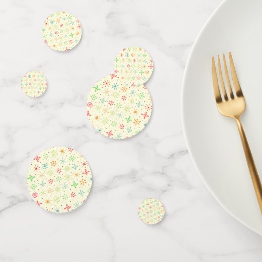 Retro Sterren Tafel Confetti (Groep)