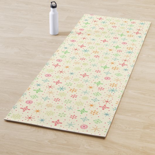 Retro sterren yoga mat (In situ)