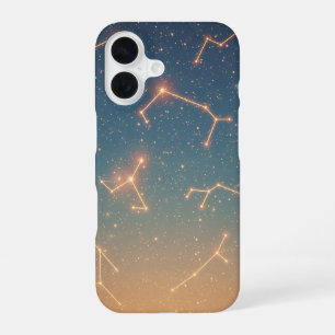 Retro Sterrenbeeld Kaart iPhone 16 Hoesje