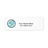 Retro stewardess labels (Voorkant)