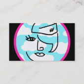 Retro Stewardess Visitekaartjes (Achterkant)