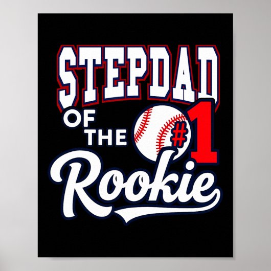 Retro stiefvader van het nummer 1 rookie Se Poster (Voorkant)