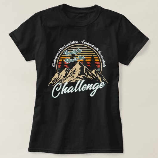 Retro stijgen naar de uitdaging Homeschooling T-shirt (Design voorkant)