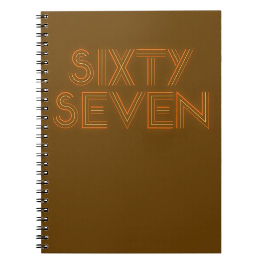 Retro Stijl 67 Notitieboek (Voorkant)