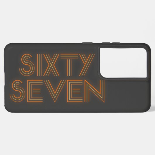 Retro Stijl 67 Samsung Galaxy Hoesje (Achterkant horizontaal)