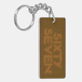Retro Stijl 67 Sleutelhanger (Voorkant Links)