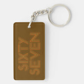 Retro Stijl 67 Sleutelhanger (achterkant)