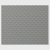 Retro stijl: Abstracte bloemennaadloos Cadeaupapier (Vlak)