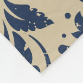 Retro stijl: Abstracte bloemennaadloos Fleece Deken (Hoek)