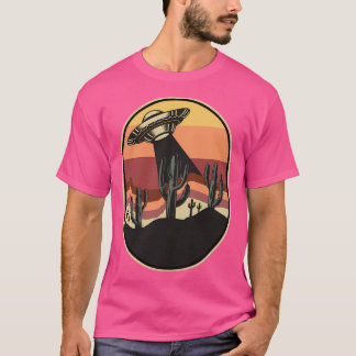 Retro stijl Alien UFO De waarheid is er buitenaard T-shirt