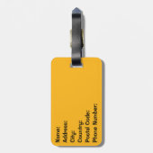 Retro stijl "Aloha" tekst ontwerp Bagagelabel (Achterkant verticaal)