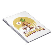 Retro stijl "Aloha" tekst ontwerp Notitieboek (Rechterzijde)