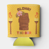 Retro stijl Aloha Tiki Bar Blikjeskoeler (Achterkant)