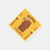 Retro stijl Aloha Tiki Bar Servetten (Hoek)