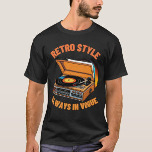 Retro stijl, altijd in Vogue T-shirt