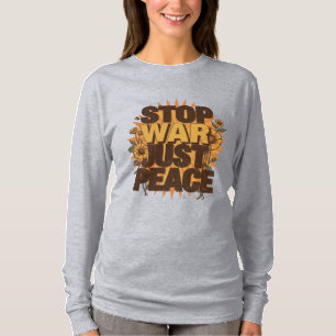 Retro stijl Anti War Peace Graphic T-shirt