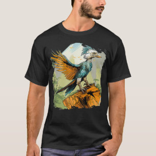 Retro stijl Archaeopteryx T-shirt