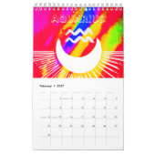 Retro stijl-Astrologie kalender 2024 (Feb 2027)