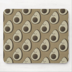 Retro stijl avocado patroon muismat