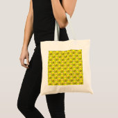Retro stijl avocado patroon tote bag (Voorkant (product))