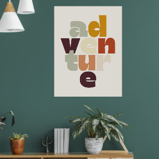 Retro Stijl Avonturen Poster