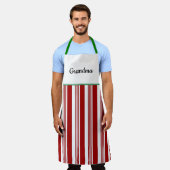 Retro stijl bak apron schort (Gedragen)