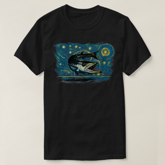 Retro  stijl Barracuda T-shirt (Design voorkant)