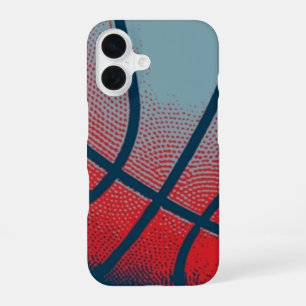 Retro stijl basketbal Pop Art iPhone 16 Hoesje
