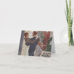 Retro Stijl Bedankt Kaarten Huwelijk Nieuwgetrouwd