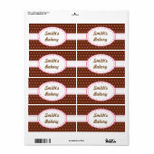 Retro stijl bedrijfslabels etiket (Full Sheet)