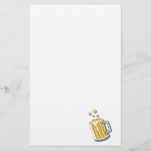 retro - stijl bier grafisch briefpapier