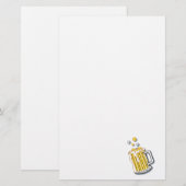 retro - stijl bier grafisch briefpapier (Voorkant / Achterkant)