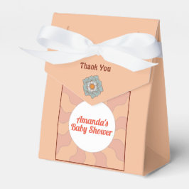 Retro Stijl Bloem Baby shower Favor Box Bedankdoosjes