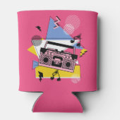 Retro stijl boombox ontwerp blikjeskoeler (Achterkant)