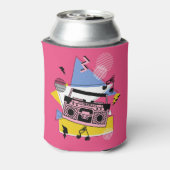 Retro stijl boombox ontwerp blikjeskoeler (Blikje Achterkant)