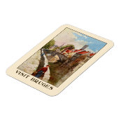  retro-stijl Brugge reizen en reizen Magneet (Linkerzijde)