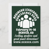 Retro-stijl Business Leadership Conference Kaart (Voorkant)