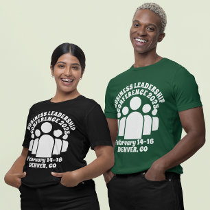 Retro-stijl Business Leadership Conference T-shirt