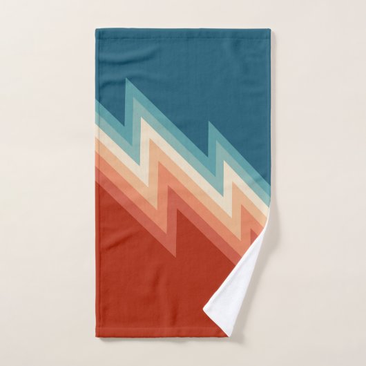Retro stijl chevron patroon bad handdoek (Handdoek)