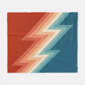 Retro stijl chevron patroon fleece deken (Voorkant (Horizontaal))
