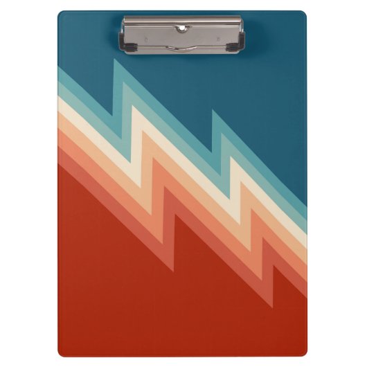 Retro stijl chevron patroon klembord (Voorkant)