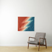 Retro stijl chevron patroon wandkleed (In Situ (horizontaal))