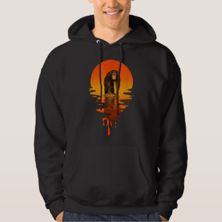 retro stijl chimpansee hoodie