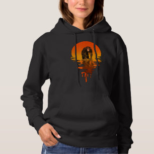 retro stijl chimpansee hoodie