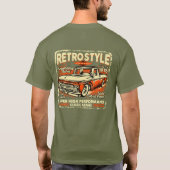 Retro stijl  Classic pick-up truck T-shirt (Achterkant)