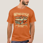 Retro stijl Classic pick-up truck T-shirt (Voorkant)