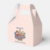 Retro stijl Cupcakes Sweet Dessert Birthday Bash Bedankdoosjes (Voorkant Zijde)