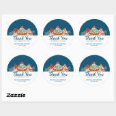 Retro stijl Cupcakes Sweet Dessert Party Ronde Sticker (Vel)