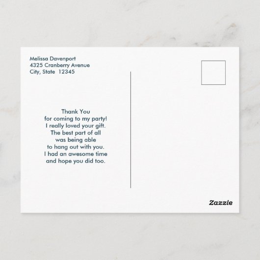 Retro Stijl Cupcakes Zoete Dessert Bedankt Briefkaart (Achterkant)